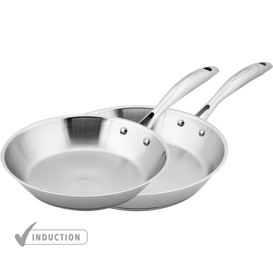 SCANPAN STS 2pc Frying Pan Set - 20cm & 28cm
