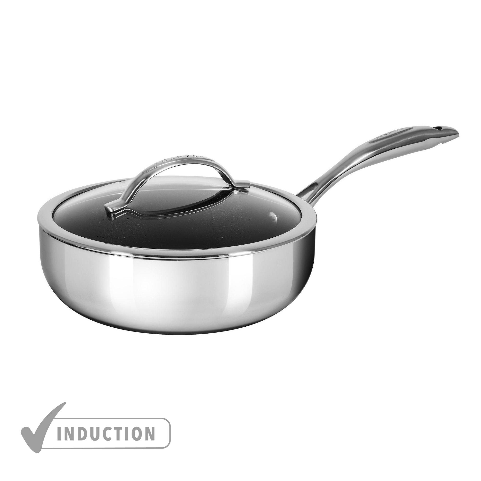 SCANPAN HaptIQ Deep Saute Pan With Lid 26cm